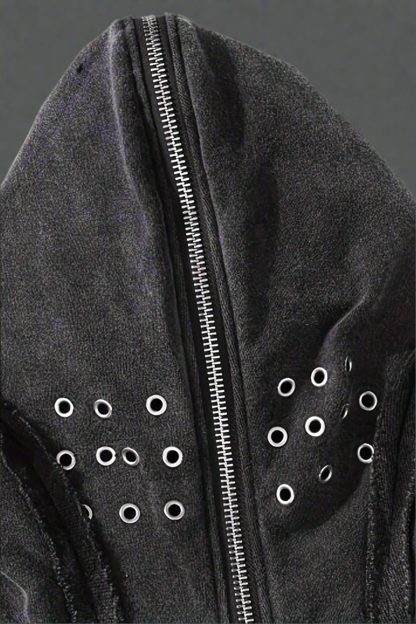 EYELET HOODIE