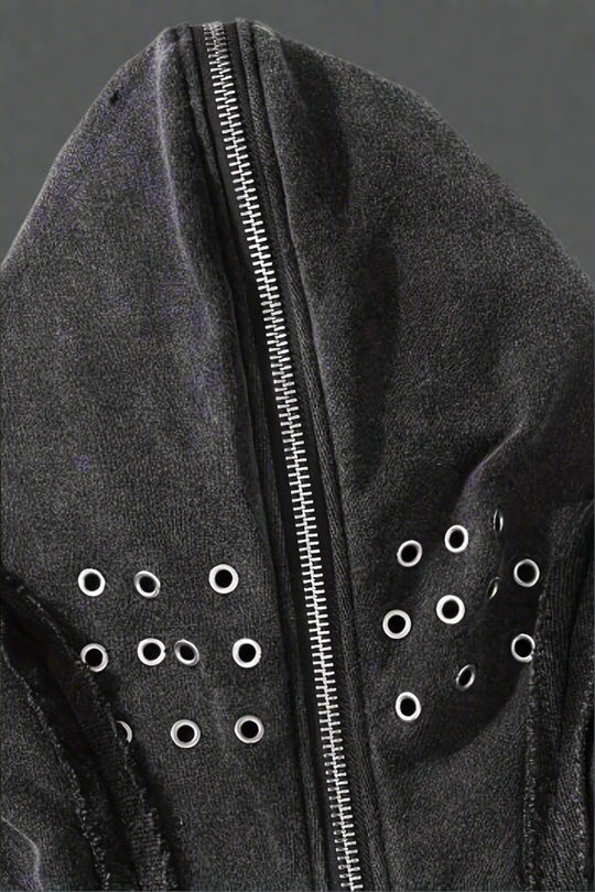 EYELET HOODIE