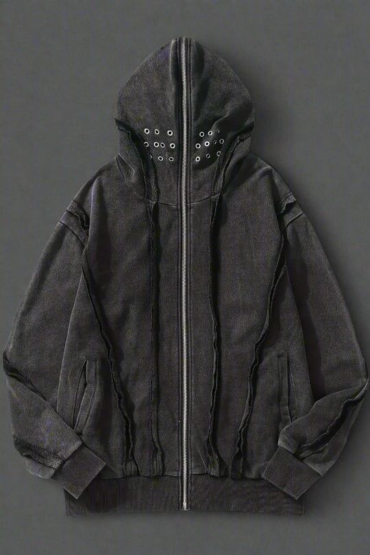 EYELET HOODIE