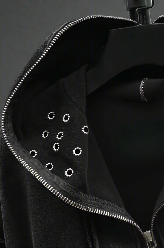 EYELET HOODIE